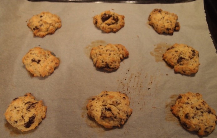When they are done, let them sit for about 5 minutes before transferring onto a cooling rack.