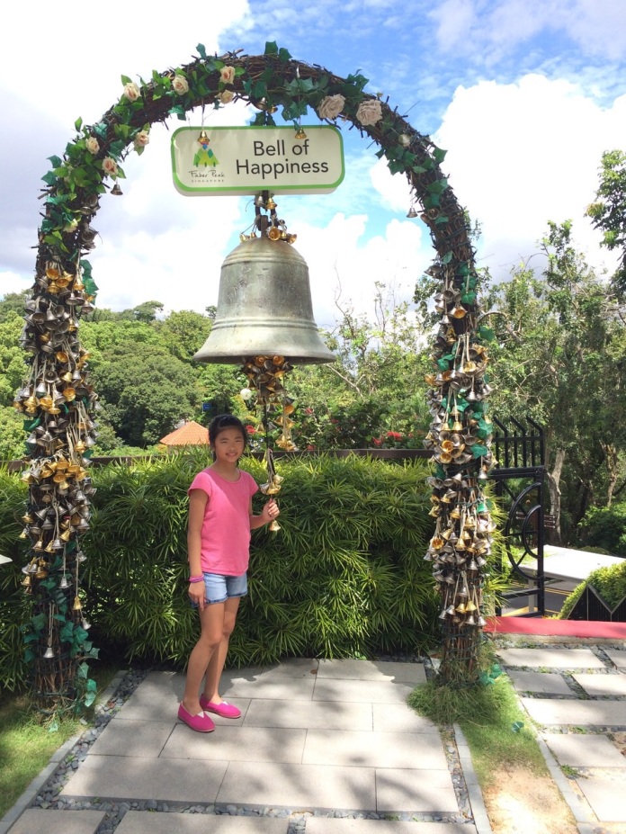 After completing the longest walk in her life thus far, the Power Ranger has earned her rights to ring the Bell of Happiness.